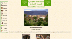Desktop Screenshot of kasbahzitoune.com