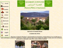 Tablet Screenshot of kasbahzitoune.com